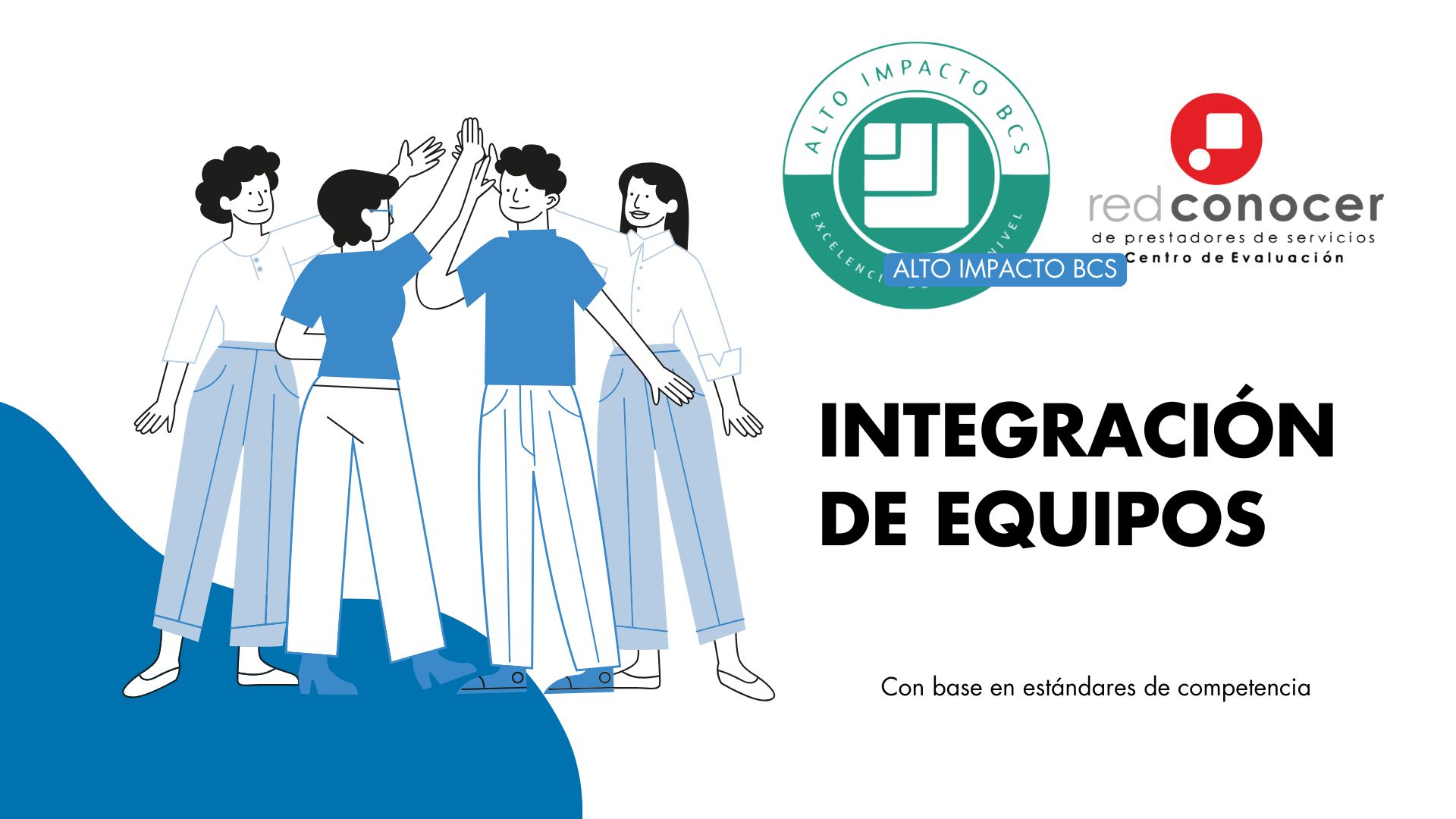 Recurso visual sobre integración de equipos y competencias
